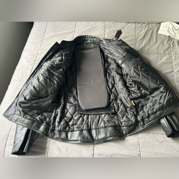 Real leather biker jacket - Picture 2 of 5